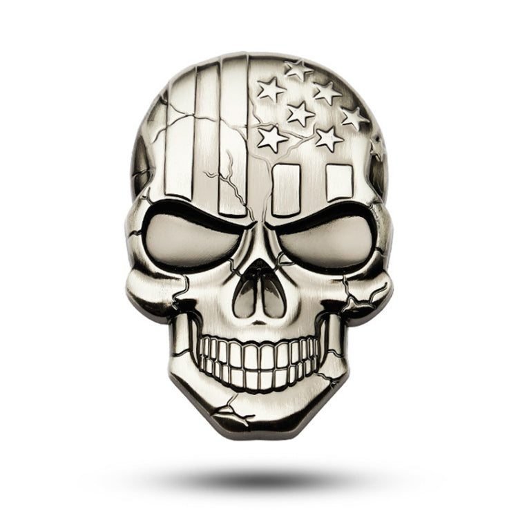 Three-dimensional Devil Skull Metal Plating Car Sticker (Gun Metal) - In Car by buy2fix | Online Shopping UK | buy2fix