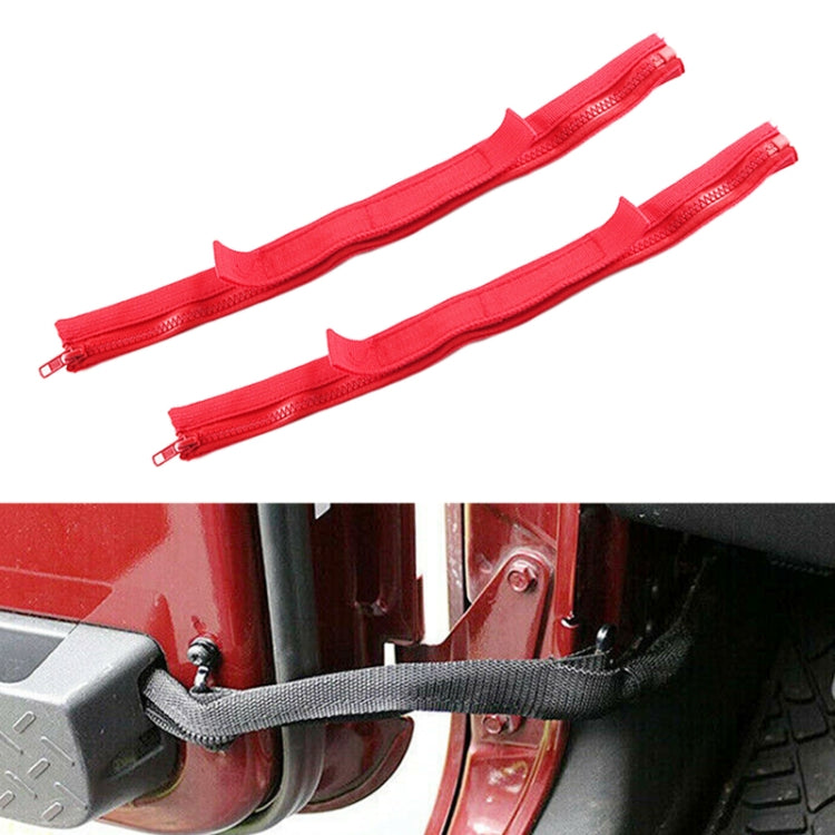 Car Long Door Limit Braided Rope Strap for Jeep Wrangler (Red) - In Car by buy2fix | Online Shopping UK | buy2fix