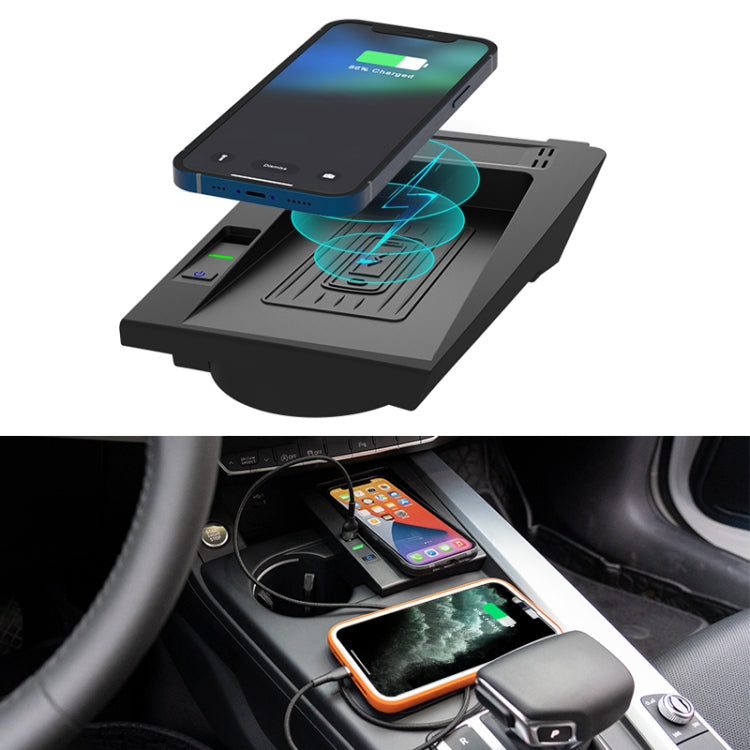 Car Qi Standard Wireless Charger 15W Quick Charging for Audi A4 A5 S4 S5 2017-2021, Left Driving - In Car by buy2fix | Online Shopping UK | buy2fix