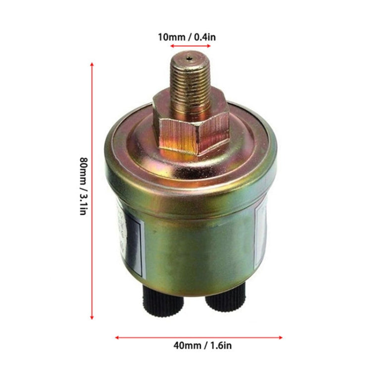 1/8NPT Car Double Head Oil Pressure Sensor - In Car by buy2fix | Online Shopping UK | buy2fix