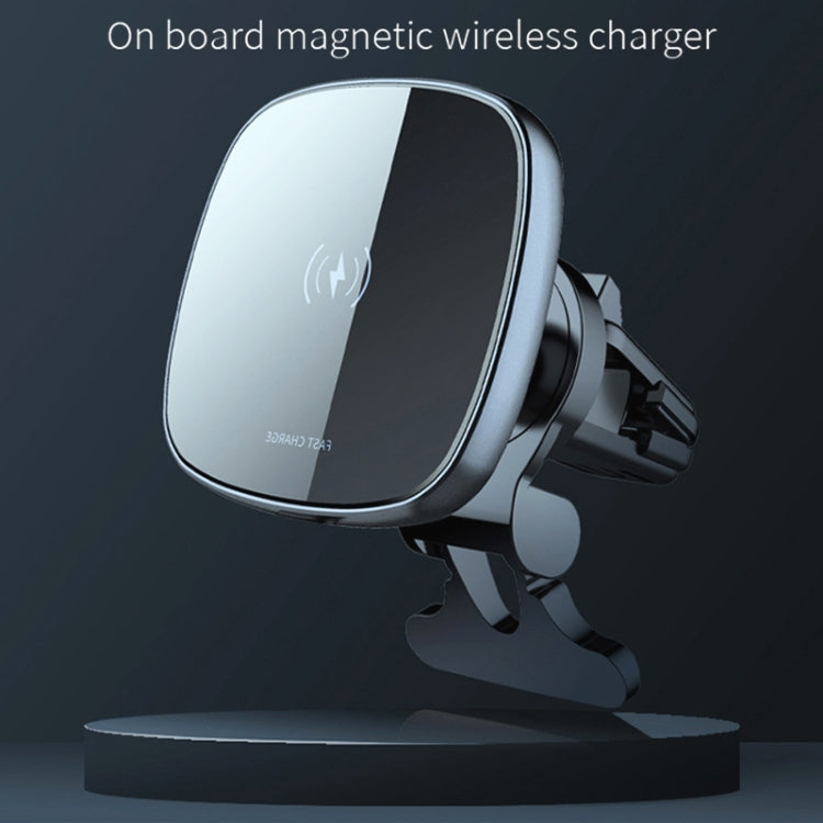 15W Car Magnetic Wireless Charger Mobile Phone Wireless Charger Stand - In Car by buy2fix | Online Shopping UK | buy2fix