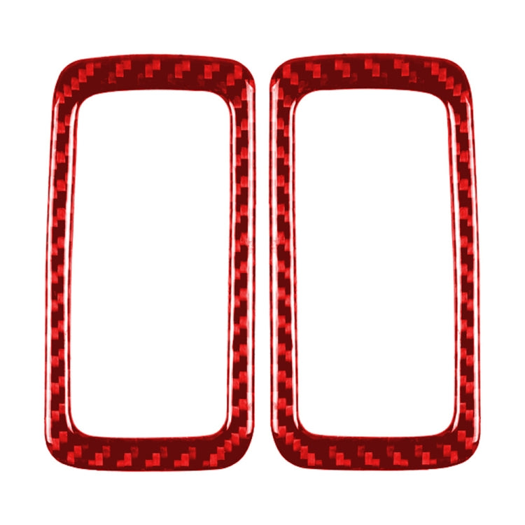 Car Carbon Fiber Rear Dome Light Panel Decorative Sticker for Porsche Macan 2014-2021, Left and Right Drive Universal (Red) - In Car by buy2fix | Online Shopping UK | buy2fix