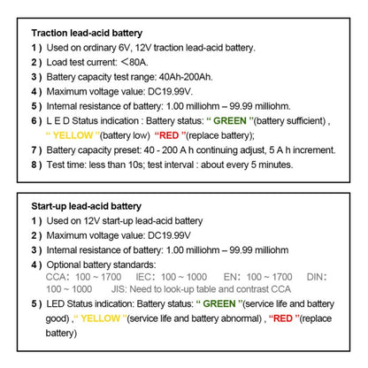 DUOYI DY226A Car 3 in 1 CCA Load Battery Charging Digital Capacity Tester - Electronic Test by DUOYI | Online Shopping UK | buy2fix