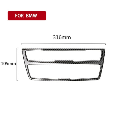 Carbon Fiber Car CD Panel Decorative Sticker for BMW (F30) 2013-2015 / (F34) 2013-2016 -  by buy2fix | Online Shopping UK | buy2fix