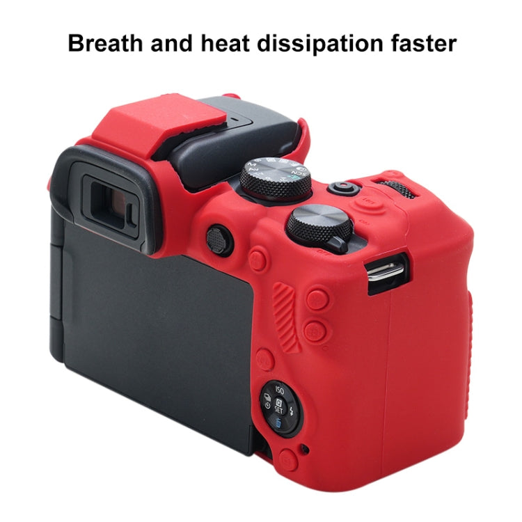 For Canon EOS R10 Soft Silicone Protective Case (Red) - Camera Accessories by buy2fix | Online Shopping UK | buy2fix