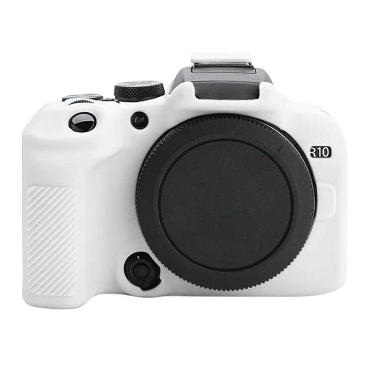 For Canon EOS R10 Soft Silicone Protective Case (White) - Camera Accessories by buy2fix | Online Shopping UK | buy2fix