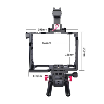 YELANGU C8 YLG0910 Handle Video Camera Cage Stabilizer(Black) - Camera Accessories by YELANGU | Online Shopping UK | buy2fix