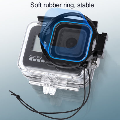 RUIGPRO for GoPro HERO8 Professional 58mm 16X Macro Lens Dive Housing Filter + Dive Housing Waterproof Case with Filter Adapter Ring & Lens Cap - Lens Filter by RUIGPRO | Online Shopping UK | buy2fix