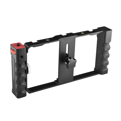 YELANGU PC02A Vlogging Live Broadcast Plastic Cage Video Rig Filmmaking Stabilizer Bracket for iPhone, Galaxy, Huawei, Xiaomi, HTC, LG, Google, and Other Smartphones(Black) - Stand by YELANGU | Online Shopping UK | buy2fix