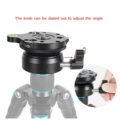 BEXIN DY-60N 3/8 inch Thread Dome Professional Tripod Leveling 360 Degree Panorama Head Base with Bubble Level & 3/8 inch Screw Adapter - Tripod Heads by BEXIN | Online Shopping UK | buy2fix