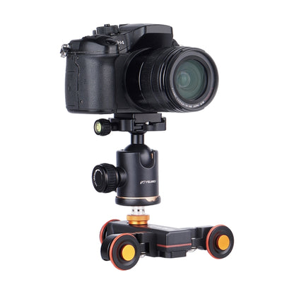 YELANGU L4X Camera Wheel Dolly II Electric Track Slider 3-Wheel Video Pulley Rolling Dolly Car with Remote Control for DSLR / Home DV Cameras, GoPro, Smartphones, Load: 3kg - Camera Accessories by YELANGU | Online Shopping UK | buy2fix