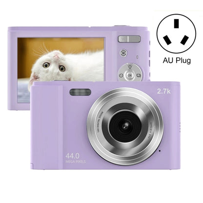 DC302 2.88 inch 44MP 16X Zoom 2.7K Full HD Digital Camera Children Card Camera, AU Plug (Purple) - Consumer Electronics by buy2fix | Online Shopping UK | buy2fix