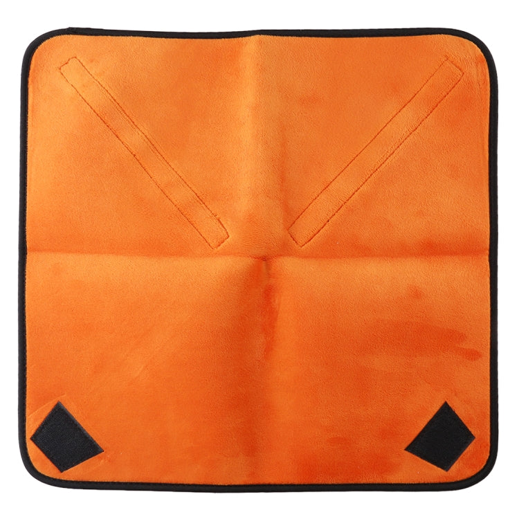 Hundred-folding Cloth Photography Camera SLR Liner Lens Bag Thickening Wrapped Cloth Plus Velvet, Size: 55x55cm (Orange) - Camera Accessories by buy2fix | Online Shopping UK | buy2fix