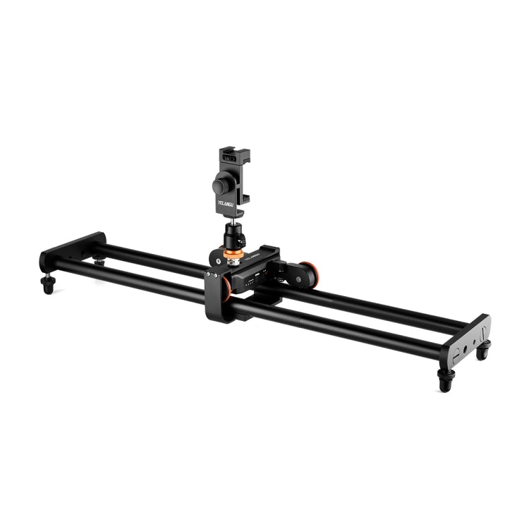 YELANGU L60E 60cm Slide Rail Track + L4 3-Wheel Video Dolly with Phone Clamp & Ballhead - Camera Accessories by YELANGU | Online Shopping UK | buy2fix