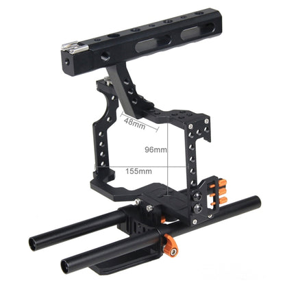 YELANGU YLG0904A-C Handle Video Camera Cage Stabilizer for Panasonic Lumix DMC-GH4 / Sony A7 & A7S & A7R & A7RII & A7SII(Orange) - Camera Cage by YELANGU | Online Shopping UK | buy2fix