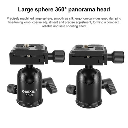 BEIXIN QB-30  360 Degree Rotation Panorama Metal Ball Head with Quick Release Plate - Tripod Heads by BEXIN | Online Shopping UK | buy2fix