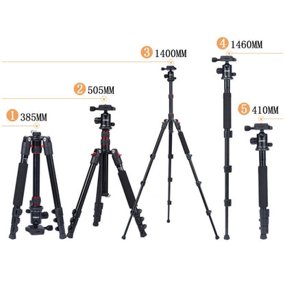 TRIOPO Oubao A-208S Adjustable Portable  Aluminum Alloy Tripod with Ball Head for SLR Camera - Tripods by TRIOPO | Online Shopping UK | buy2fix