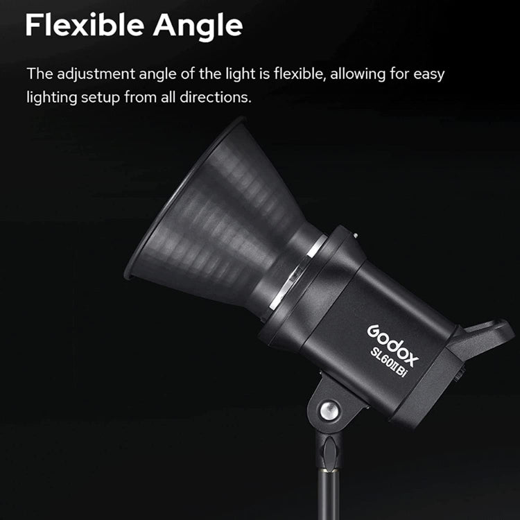 Godox SL60IIBi 75W Bi-Color 2800K-6500K LED Video Light(AU Plug) - Shoe Mount Flashes by Godox | Online Shopping UK | buy2fix