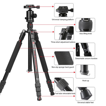 TRIOPO M2508 Multifunction Adjustable 4-Section Portable Aluminum Alloy Tripod Monopod with D-2A Ball Head for SLR Camera - Camera Accessories by TRIOPO | Online Shopping UK | buy2fix