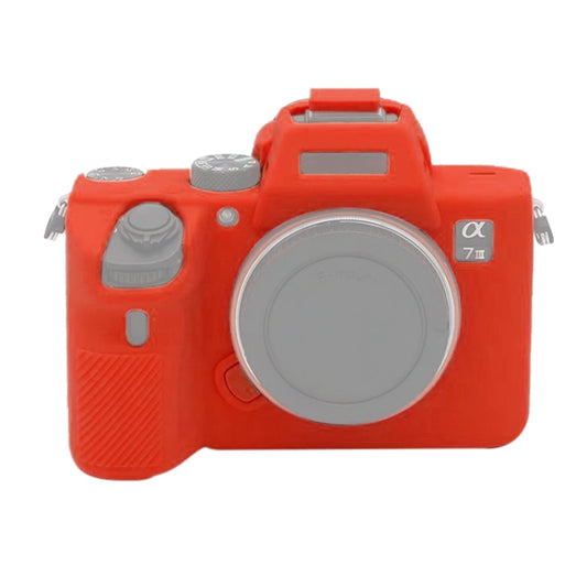 Soft Silicone Protective Case for Sony  A7III / A7S3 / A7RIII / A7SIII (Red) - Camera Accessories by buy2fix | Online Shopping UK | buy2fix