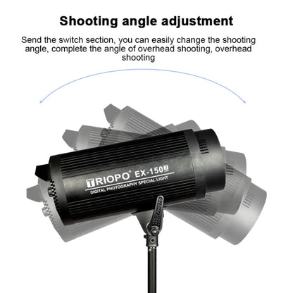 TRIOPO EX-150W Studio Flash Built-in Dissipate Heat System with EX-150III LED Single Light - Shoe Mount Flashes by TRIOPO | Online Shopping UK | buy2fix