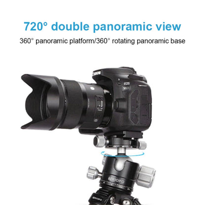 TRIOPO GS2808 Camcorder Photography No Axial Carbon Fiber Tripod Mount Holder with Ball Head, Load: 15KG - Tripods by TRIOPO | Online Shopping UK | buy2fix