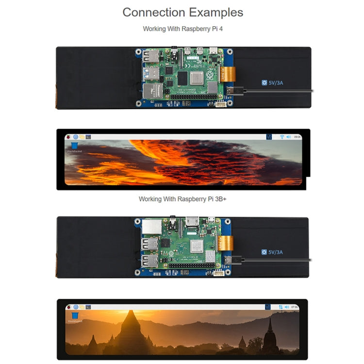 WAVESHARE 11.9 inch Capacitive Touch Display For Raspberry Pi, 320 x 1480, IPS, DSI Interface - LCD & LED Display Module by WAVESHARE | Online Shopping UK | buy2fix