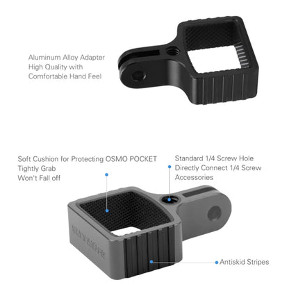 Sunnylife OP-Q9199 Metal Adapter + Car Suction Cup  for DJI OSMO Pocket - DJI & GoPro Accessories by Sunnylife | Online Shopping UK | buy2fix