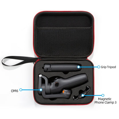 For DJI Osmo Mobile 6 Carrying Travel Case Bag, Size: 21x  16 x 6cm (Black) -  by buy2fix | Online Shopping UK | buy2fix