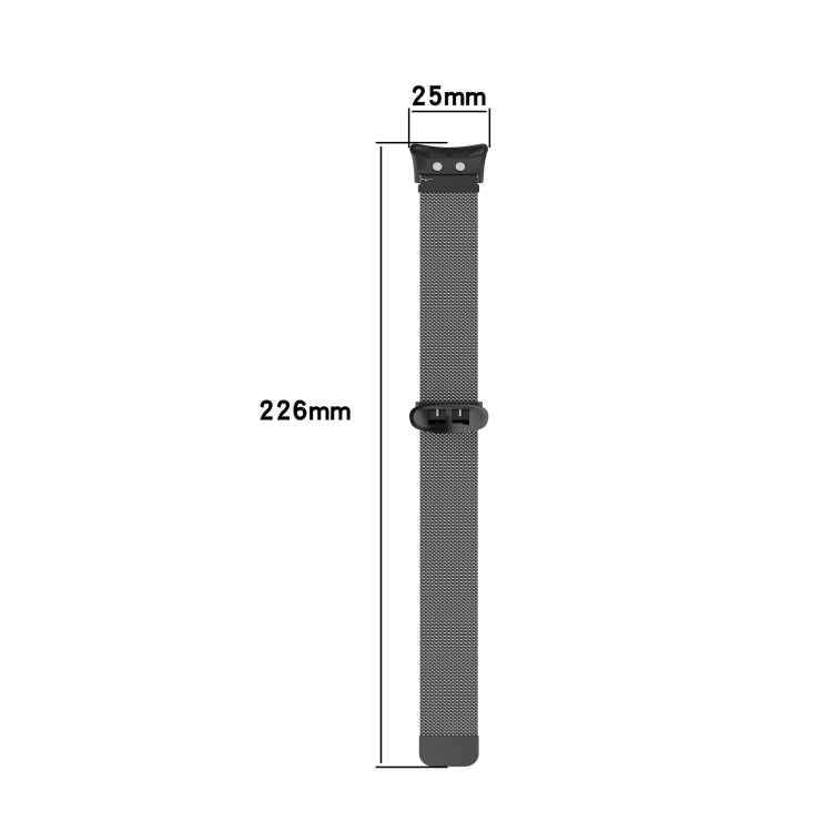 For Garmin Forerunner 45 / 45S / Swim 2 Milanese Watch Band(Black) - Smart Wear by buy2fix | Online Shopping UK | buy2fix