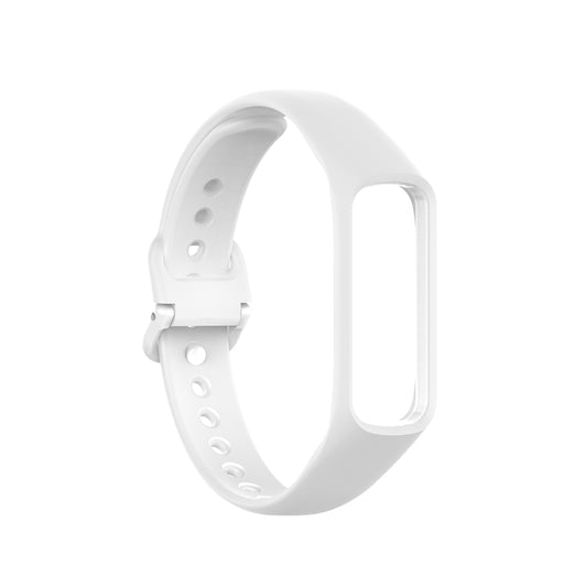 For Samsung Galaxy Fit 2 Silicone Watch Band(White) - Smart Wear by buy2fix | Online Shopping UK | buy2fix