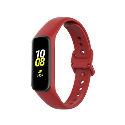 For Samsung Galaxy Fit 2 Silicone Watch Band(Red) - Smart Wear by buy2fix | Online Shopping UK | buy2fix