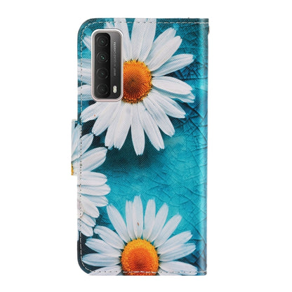 Colored Drawing Horizontal Flip Leather Case with Holder & Card Slot & Wallet For Huawei P Smart 2021 / Y7a(Chrysanthemum) - Huawei Cases by idewei | Online Shopping UK | buy2fix