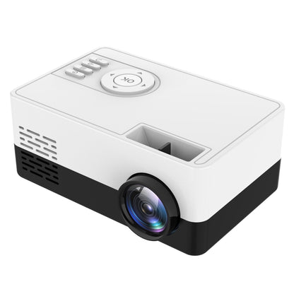 J15 1920 x 1080P HD Household Mini LED Projector with Tripod Mount Support AV / HDMI x 1 / USB x1 / TF x 1, Plug Type:AU Plug(Black White) - Mini Projector by buy2fix | Online Shopping UK | buy2fix