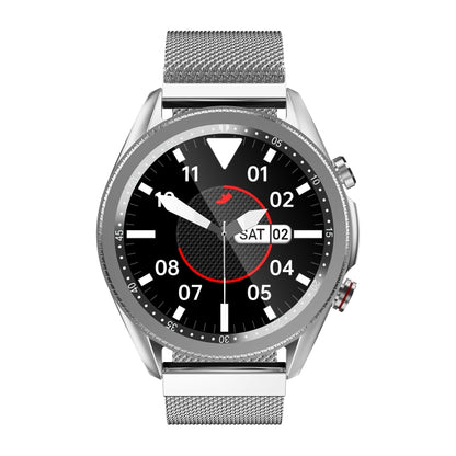 M98 1.28 inch IPS Color Screen IP67 Waterproof Smart Watch, Support Sleep Monitor / Heart Rate Monitor / Bluetooth Call, Style:Steel Strap(Silver) - Smart Wear by buy2fix | Online Shopping UK | buy2fix