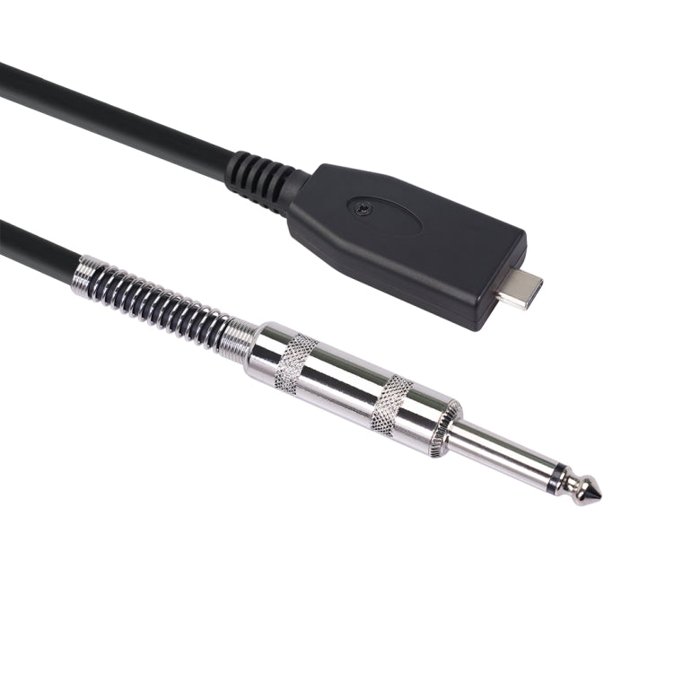 TY48S USB-C / Type-C to 6.35mm Electric Guitar Recording Cable, Cable Length:2m - Consumer Electronics by buy2fix | Online Shopping UK | buy2fix
