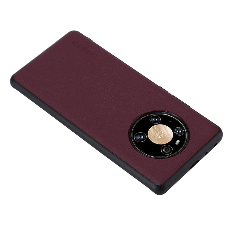 For Huawei Mate 40 Pro GEBEI Full-coverage Shockproof Leather Protective Case(Red) - Huawei Cases by GEBEI | Online Shopping UK | buy2fix