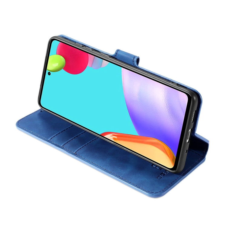 For samsung Galaxy A52 5G / 4G DG.MING Retro Oil Side Horizontal Flip Leather Case with Holder & Card Slots & Wallet(Blue) - Galaxy Phone Cases by DG.MING | Online Shopping UK | buy2fix