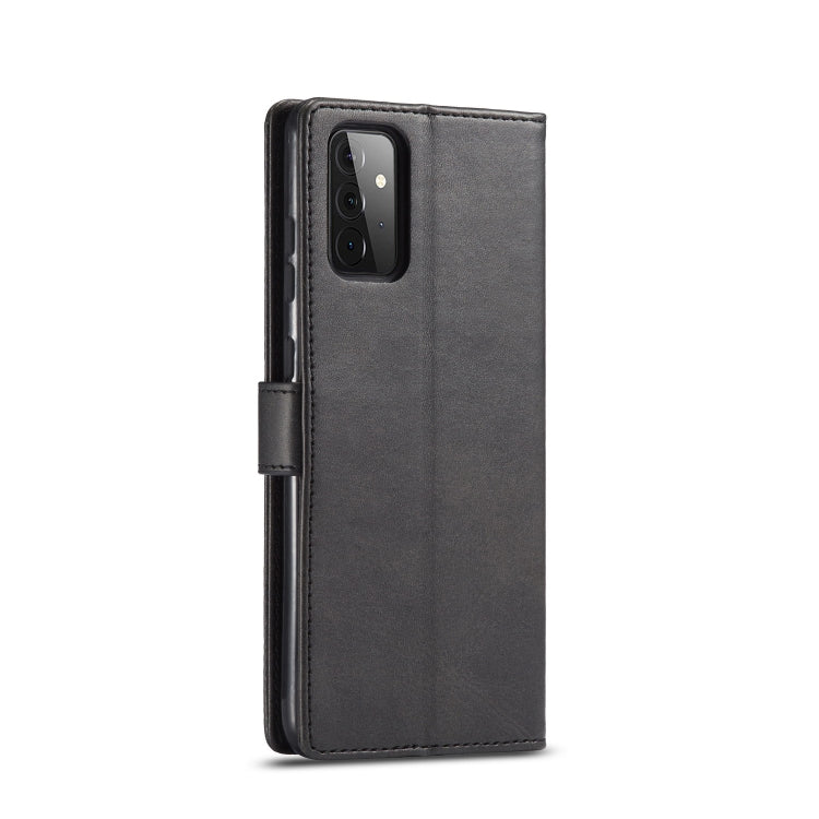 For Samsung Galaxy A72 5G / 4G LC.IMEEKE Calf Texture Horizontal Flip Leather Case with Holder & Card Slots & Wallet(Black) - Galaxy Phone Cases by LC.IMEEKE | Online Shopping UK | buy2fix