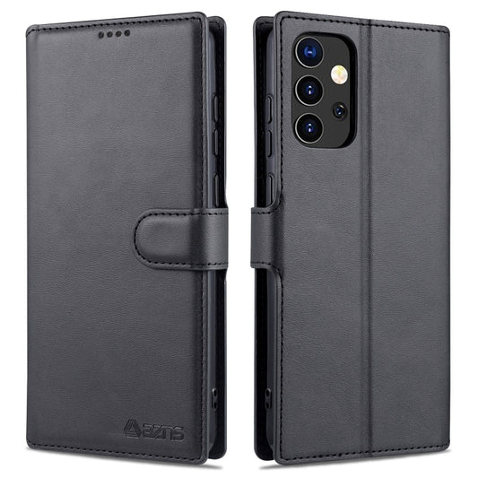 For Samsung Galaxy A52 5G / 4G AZNS Calf Texture Horizontal Flip Leather Case with Holder & Card Slots & Wallet & Photo Frame(Black) - Galaxy Phone Cases by AZNS | Online Shopping UK | buy2fix