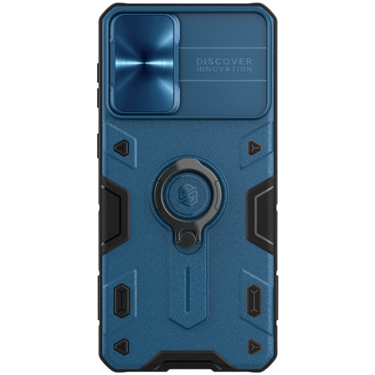 For Samsung Galaxy S21+ 5G NILLKIN Shockproof CamShield Armor Protective Case with Invisible Ring Holder(Blue) - Galaxy S21+ 5G Cases by NILLKIN | Online Shopping UK | buy2fix