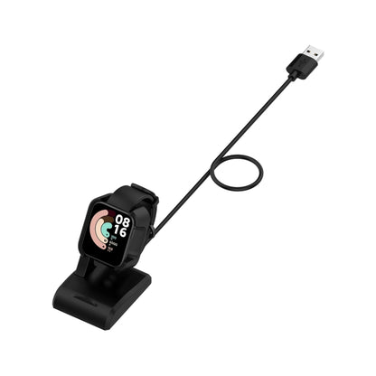 For Xiaomi Mi Watch Lite / Redmi Watch USB Vertical Magnetic Charger Holder with Data Function, Length: 1m(Black) - Charger by buy2fix | Online Shopping UK | buy2fix
