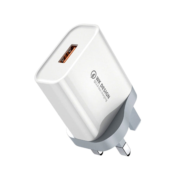 WK WP-U57 Max 18W Maxspeed QC3.0 Fast Charger +  USB to Micro USB Data Cable, Plug Type:UK Plug - Apple Accessories by WK | Online Shopping UK | buy2fix