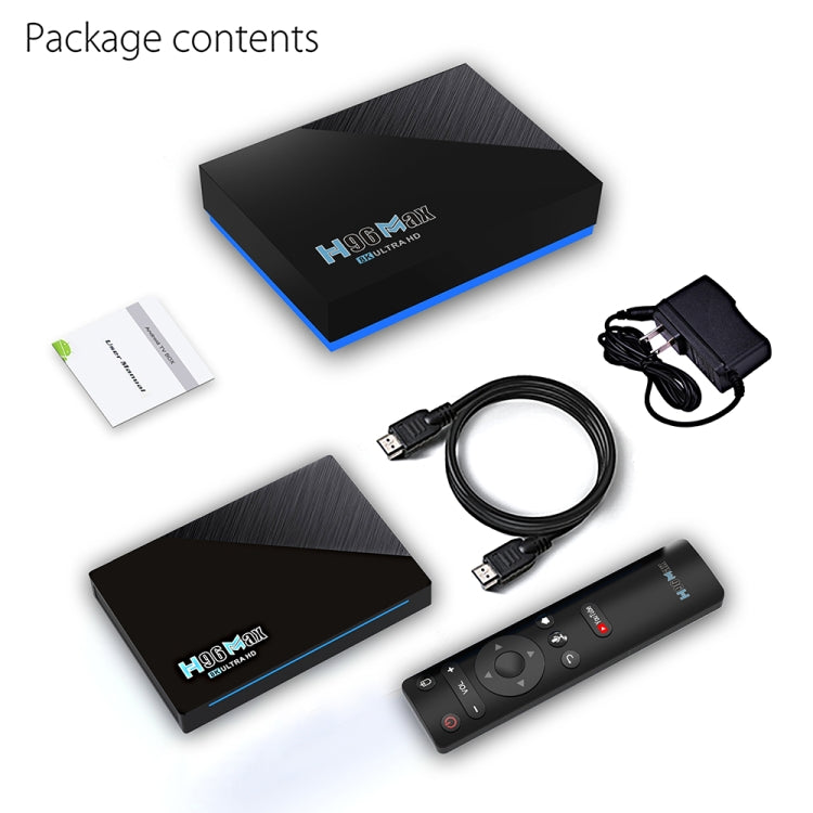 H96 Max 8K Smart TV BOX Android 11.0 Media Player wtih Remote Control, Quad Core RK3566, RAM: 4GB, ROM: 32GB, Dual Frequency 2.4GHz WiFi / 5G, Plug Type:UK Plug - Consumer Electronics by buy2fix | Online Shopping UK | buy2fix