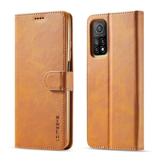 For Xiaomi Redmi Note 10 / Note 10S LC.IMEEKE Calf Texture Horizontal Flip Leather Case with Holder & Card Slots & Wallet(Yellow) - Xiaomi Cases by LC.IMEEKE | Online Shopping UK | buy2fix