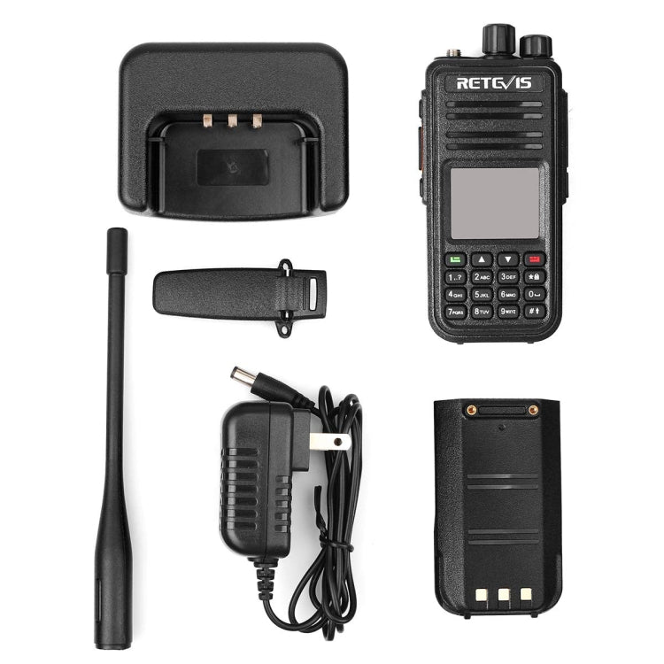 RETEVIS RT3S 136-174MHz + 400-480MHz 3000CH Handheld DMR Digital Two Way Radio Walkie Talkie - Handheld Walkie Talkie by RETEVIS | Online Shopping UK | buy2fix