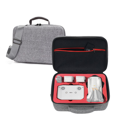 Portable Carry Case Waterproof Scratch-proof Anti-shock Travel Carrying Cover Case Box for DJI Air 2s(Grey+Red Liner) - DJI & GoPro Accessories by buy2fix | Online Shopping UK | buy2fix