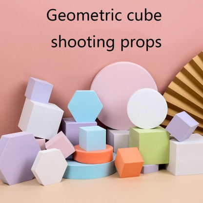 8 in 1 Different Sizes Geometric Cube Solid Color Photography Photo Background Table Shooting Foam Props(Light Blue) - Camera Accessories by buy2fix | Online Shopping UK | buy2fix