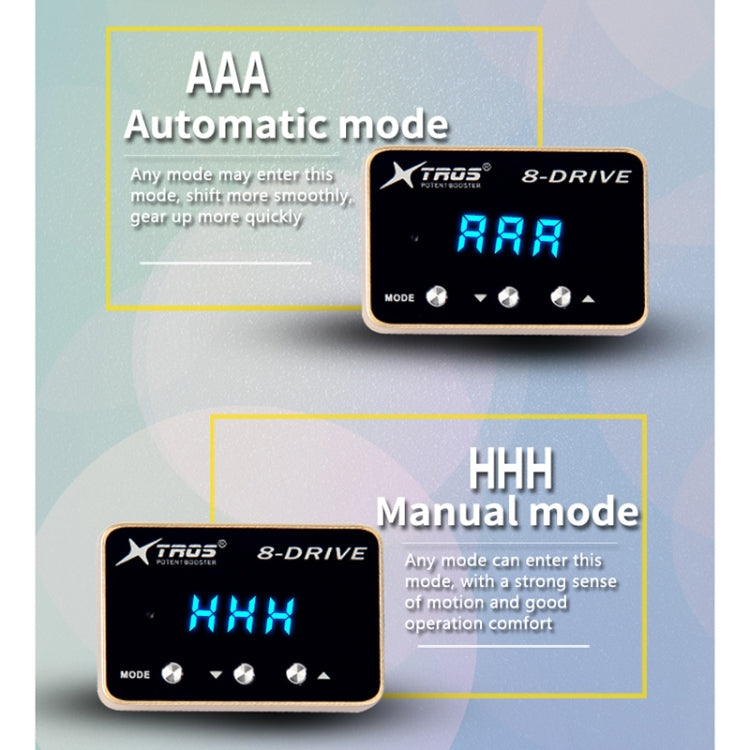 For Jeep Wrangler JL 2018-2019 TROS 8-Drive Potent Booster Electronic Throttle Controller Speed Booster - In Car by TROS | Online Shopping UK | buy2fix