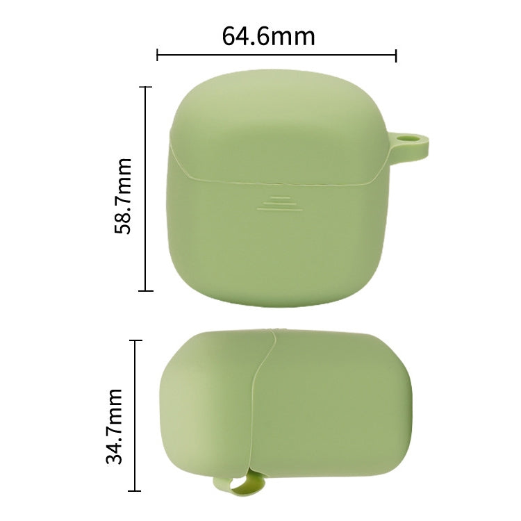 Silicone Earphone Protective Case for JBL Club Pro +, with Hook(Matcha) - JBL Earphone Case by buy2fix | Online Shopping UK | buy2fix